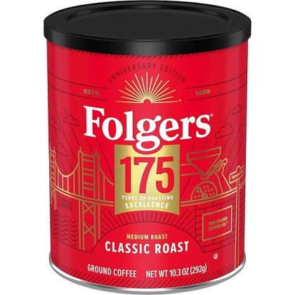 Classic Medium Roast Ground Coffee, 10.3 Oz 175th Anniversary Limited Edition Metal Can