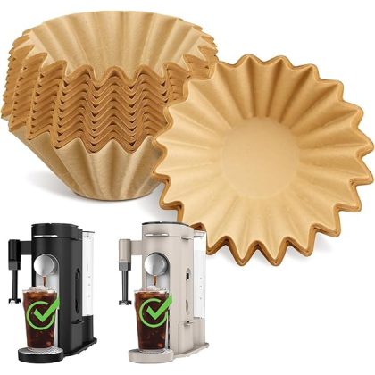 Disposable Coffee Paper Filters for Ninja Pod & Grounds Specialty Single-Serve Coffee Maker, 100 Pcs Coffee Filter Compatible with Ninja PB051 PB041 Coffee Maker