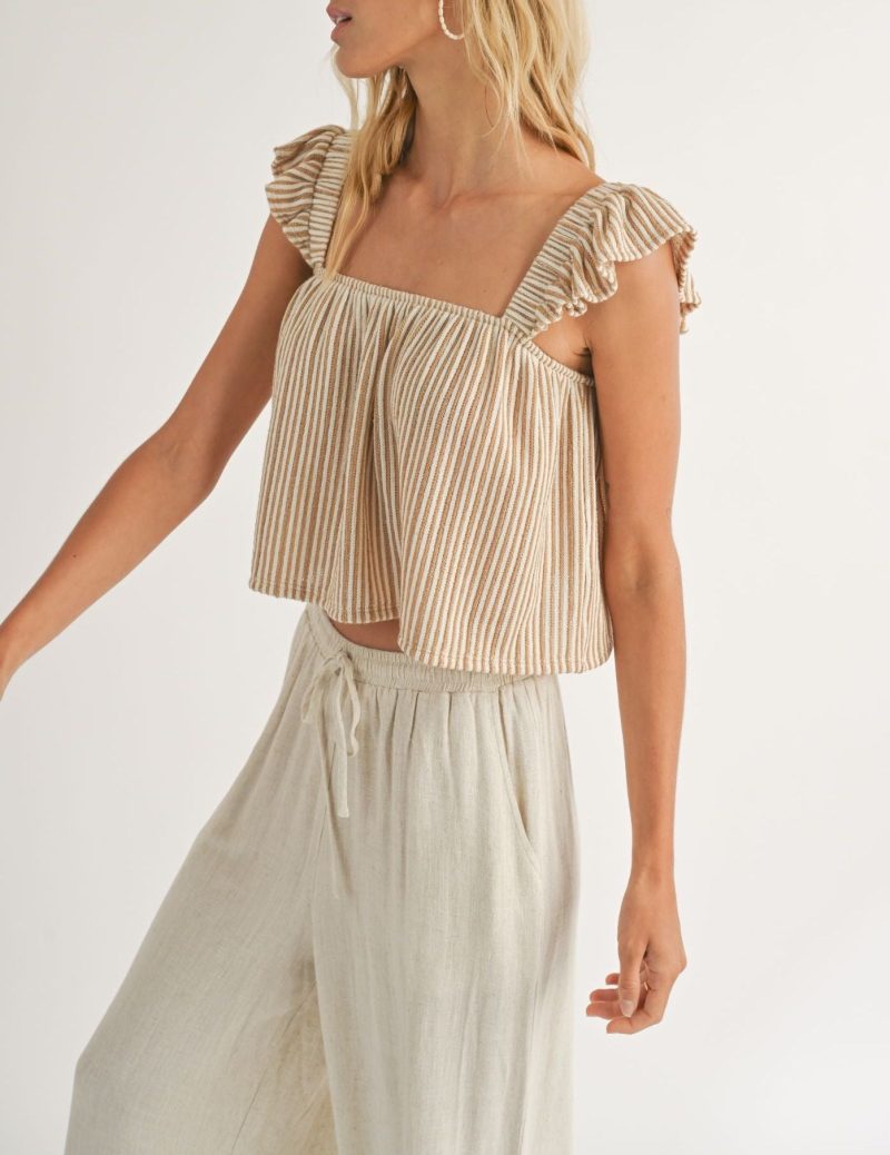 Journey On Ruffle Sleeve Knit Top - Image 2