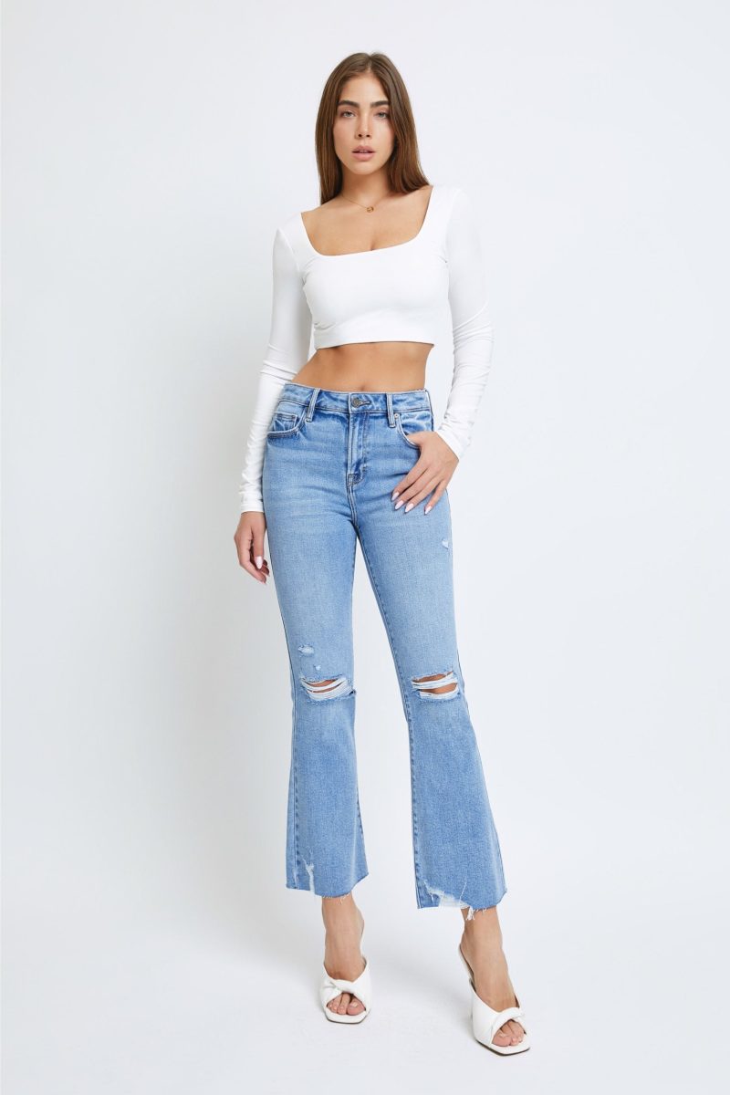 Happi Cropped Flare with Clean Hem - Image 2