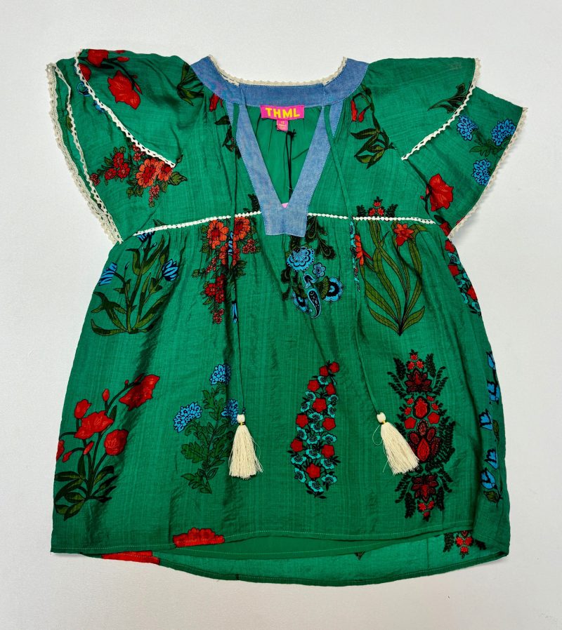 Flutter Sleeve Floral Print Top - Image 6